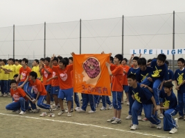 各クラス手作りのクラス旗