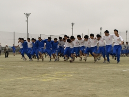 高等学校3年生による一致団結