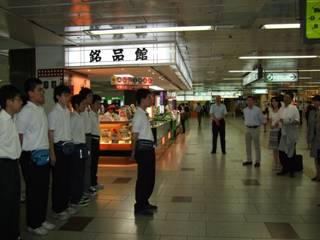 仙台駅で出発式：代表の決意表明